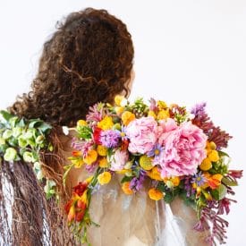 פרויקט הגמר של נועה מלכה - קורס שזירת פרחים מתקדמים - ביה"ס ללימודי עיצוב ושזירת פרחים